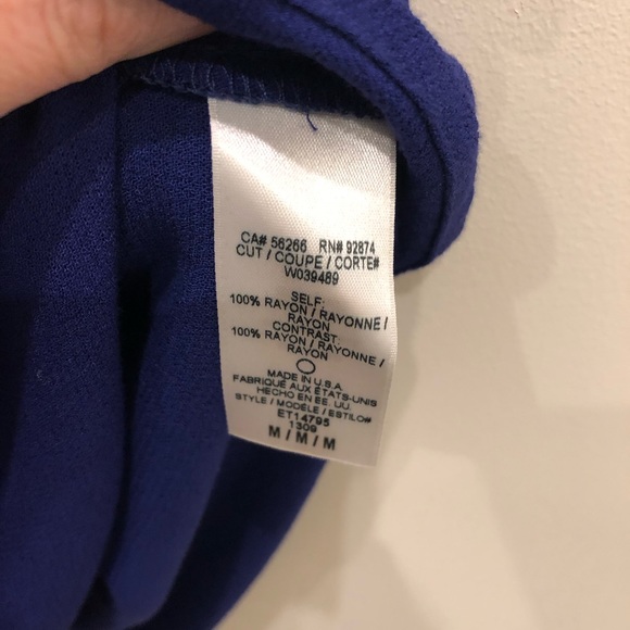 Ella Moss Blue Blouse - Picture 6 of 6